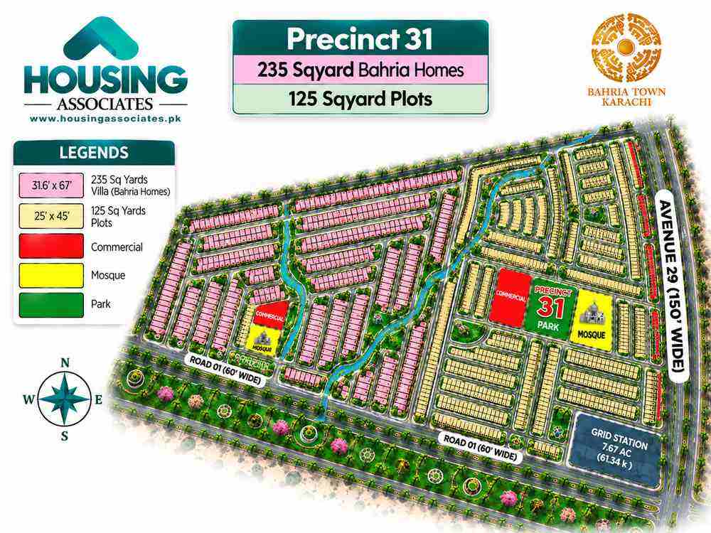 Precinct 31 HD Map Bahria Town Karachi Bahria Town Karachi